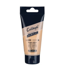 Farba akrylowa Schmincke College beżowo czerwona 75 ml. 650