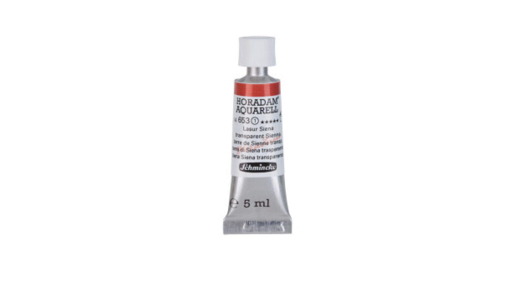 Farba akwarelowa Schmincke Horadam Aquarell transparentny Sienna 5 ml. 653