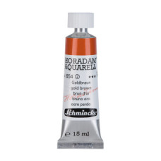 Watercolour paint Schmincke Horadam Aquarell gold brown 15 ml. 654