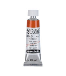 Watercolour paint Schmincke Horadam Aquarell gold brown 15 ml. 654