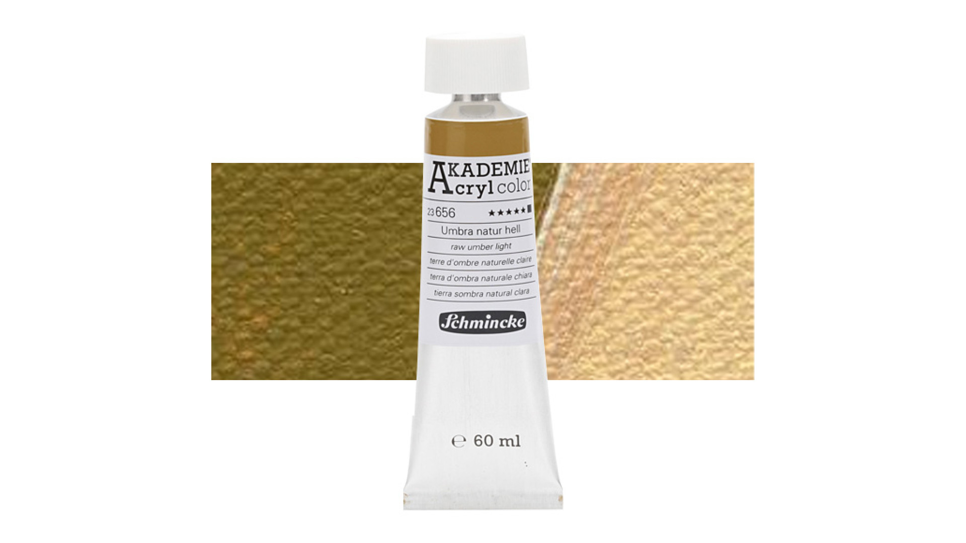 Farba akrylowa Schmincke Akademie surowa umbra jasna 60 ml. 656