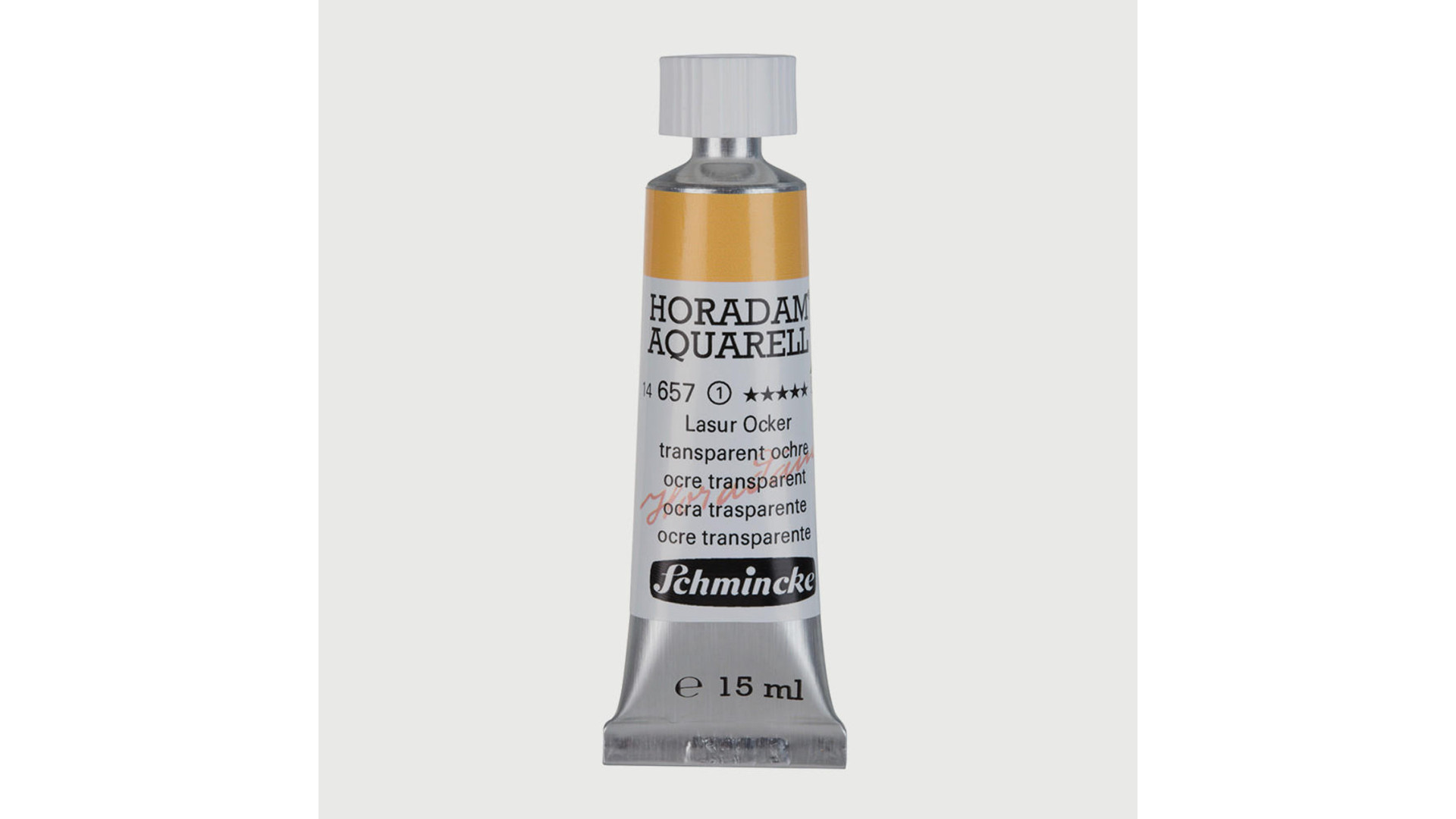 Farba akwarelowa Schmincke Horadam Aquarell transparentny ochra 15 ml. 657