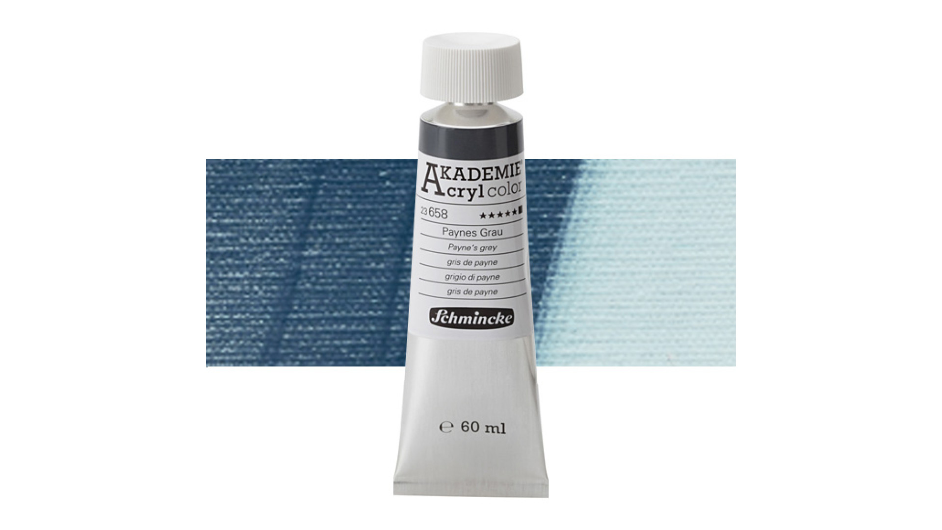 Farba akrylowa Schmincke Akademie Payne's grey 60 ml. 658