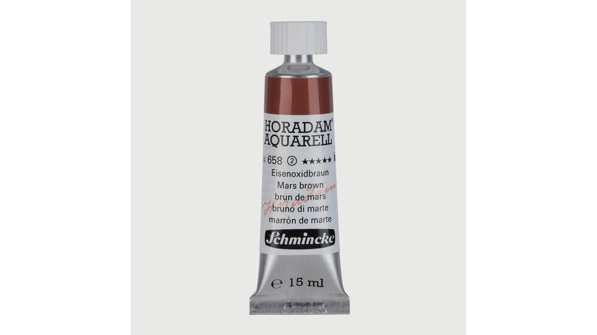 Watercolour paint Schmincke Horadam Aquarell Mars brown 15 ml. 658