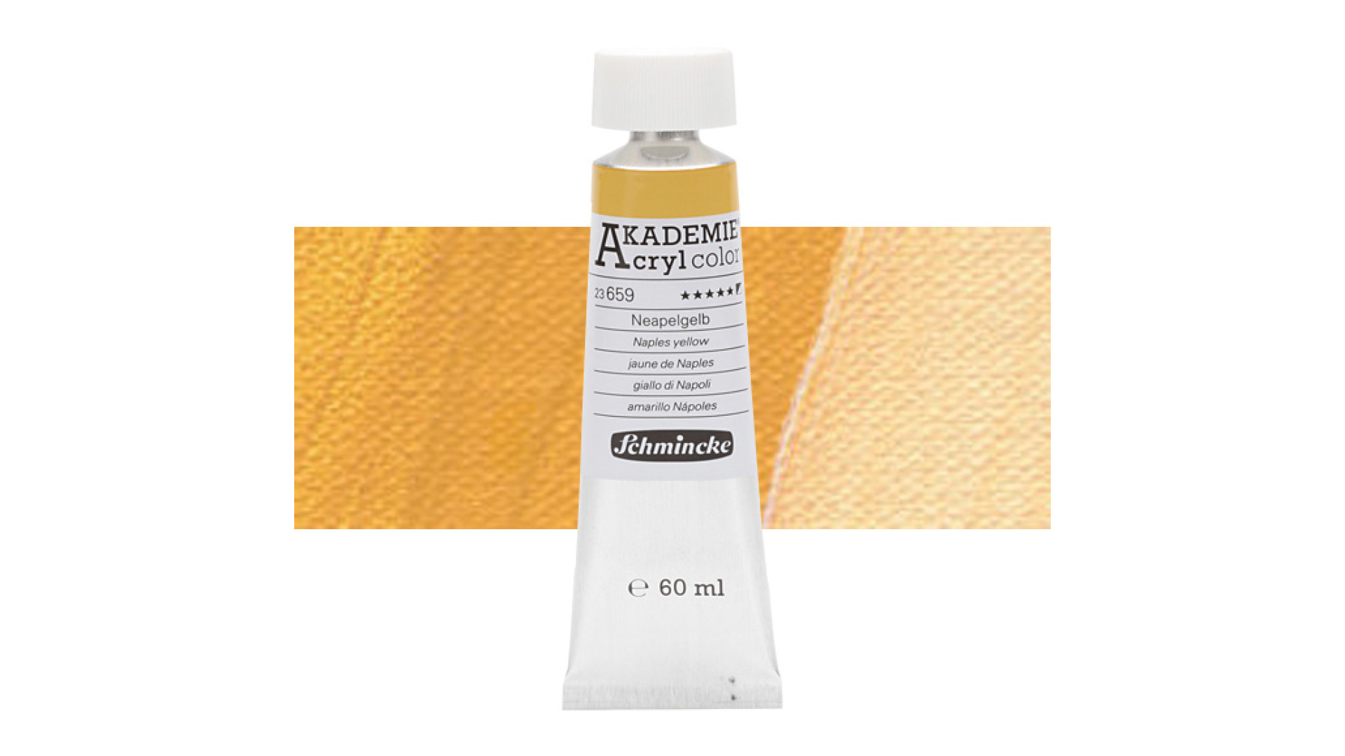 Farba akrylowa Schmincke Akademie żółty neapolitański 60 ml. 659