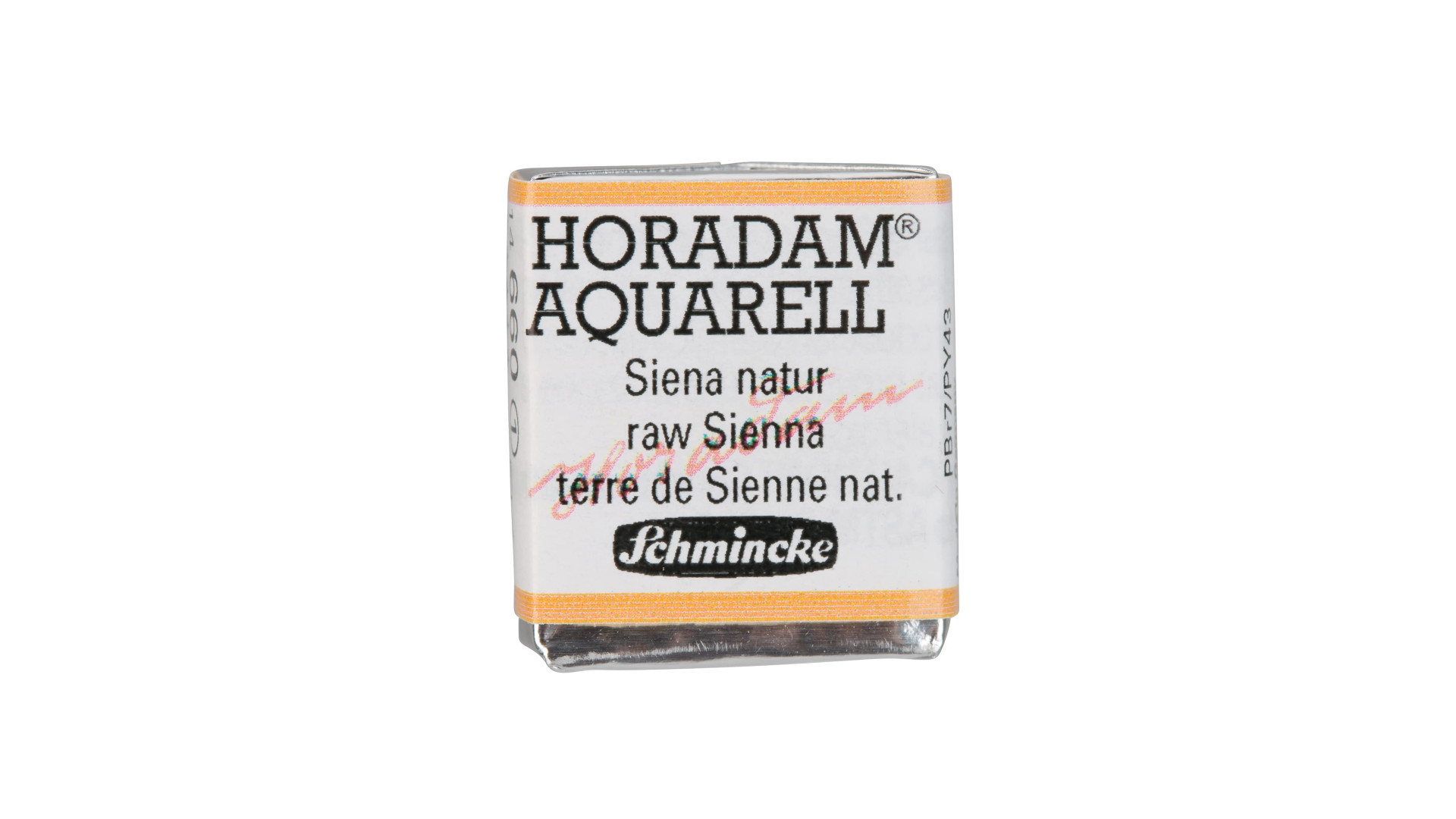 Watercolour paint Schmincke Horadam Aquarell raw Sienna 660