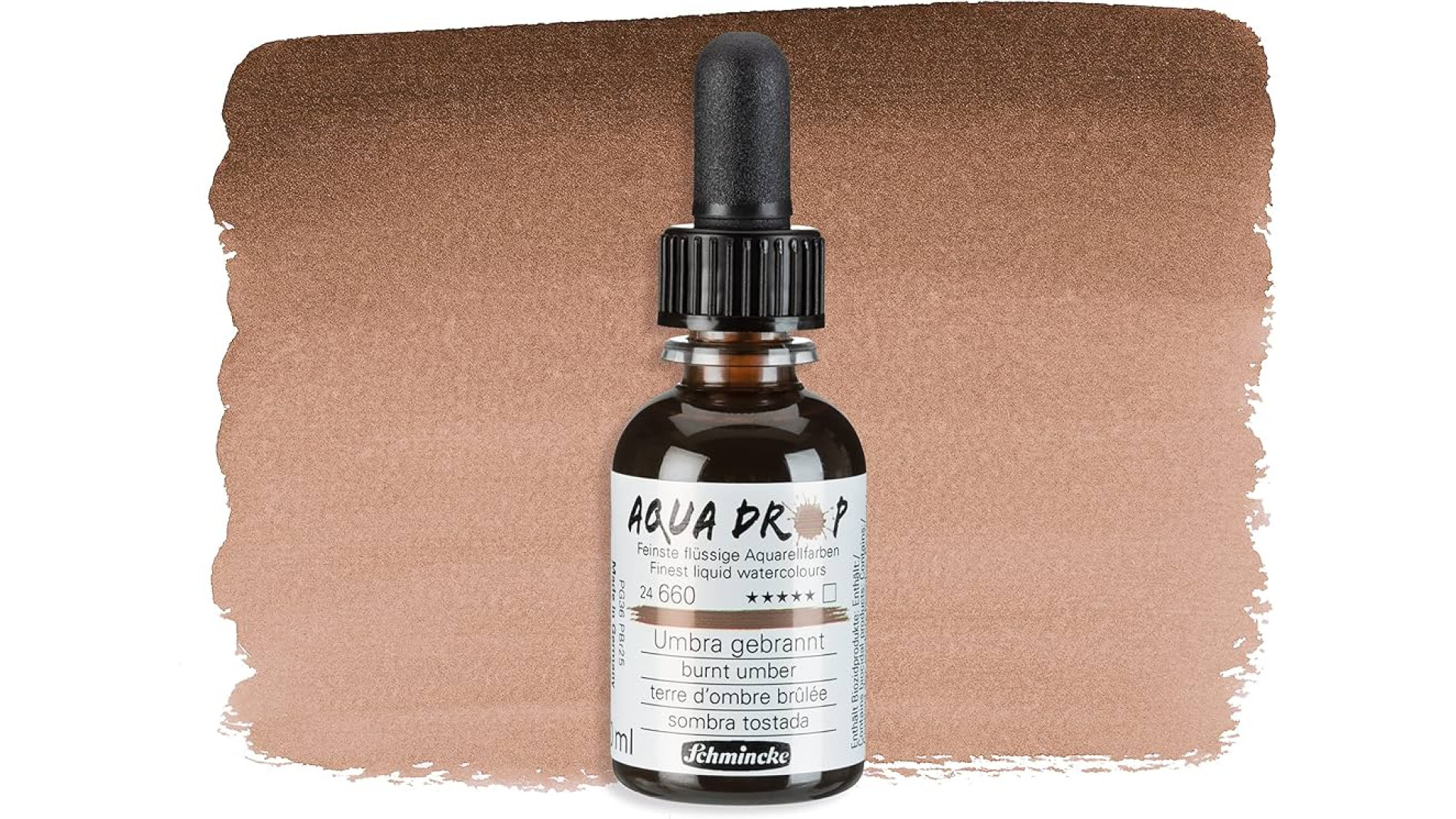 Farba akwarelowa Schmincke Aqua drop spalony umbra 30 ml. 660