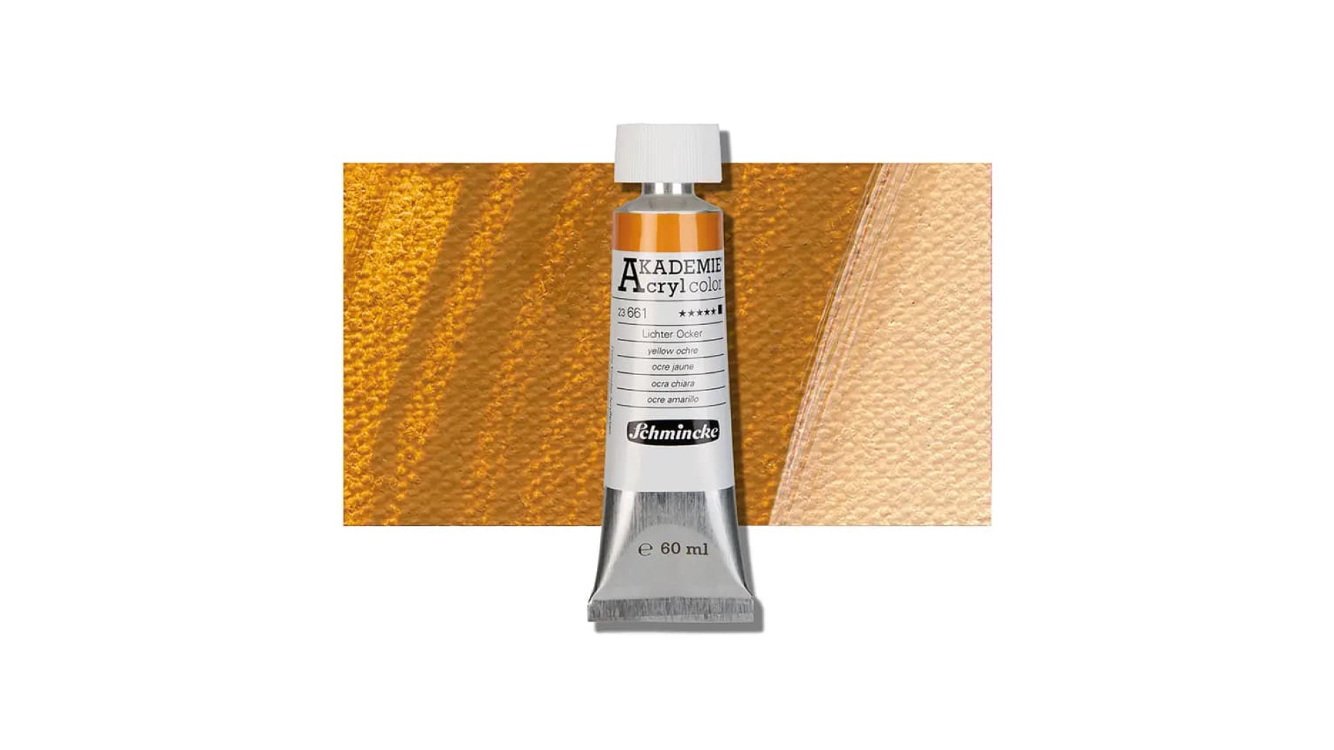 Farba akrylowa Schmincke Akademie żółta ochra 60 ml. 661