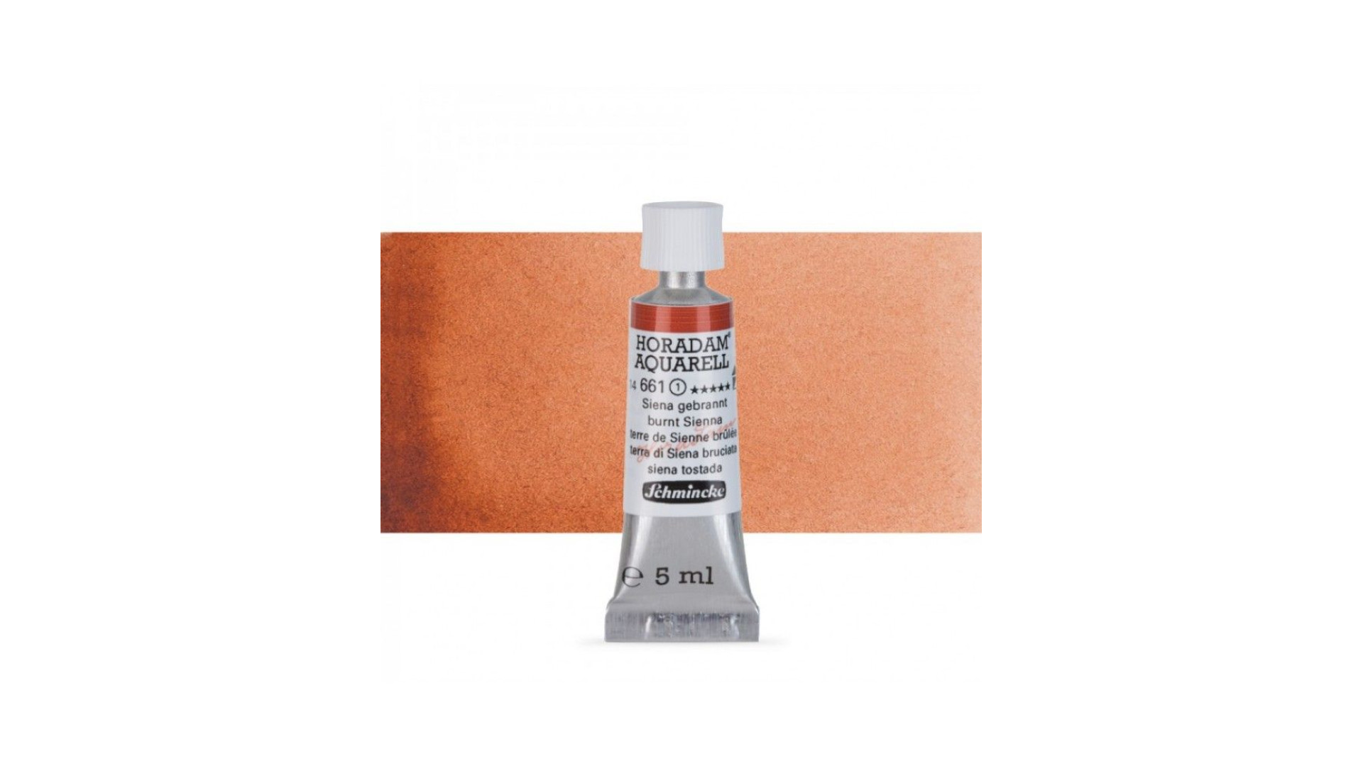 Watercolour paint Schmincke Horadam Aquarell burnt Sienna 5 ml. 661