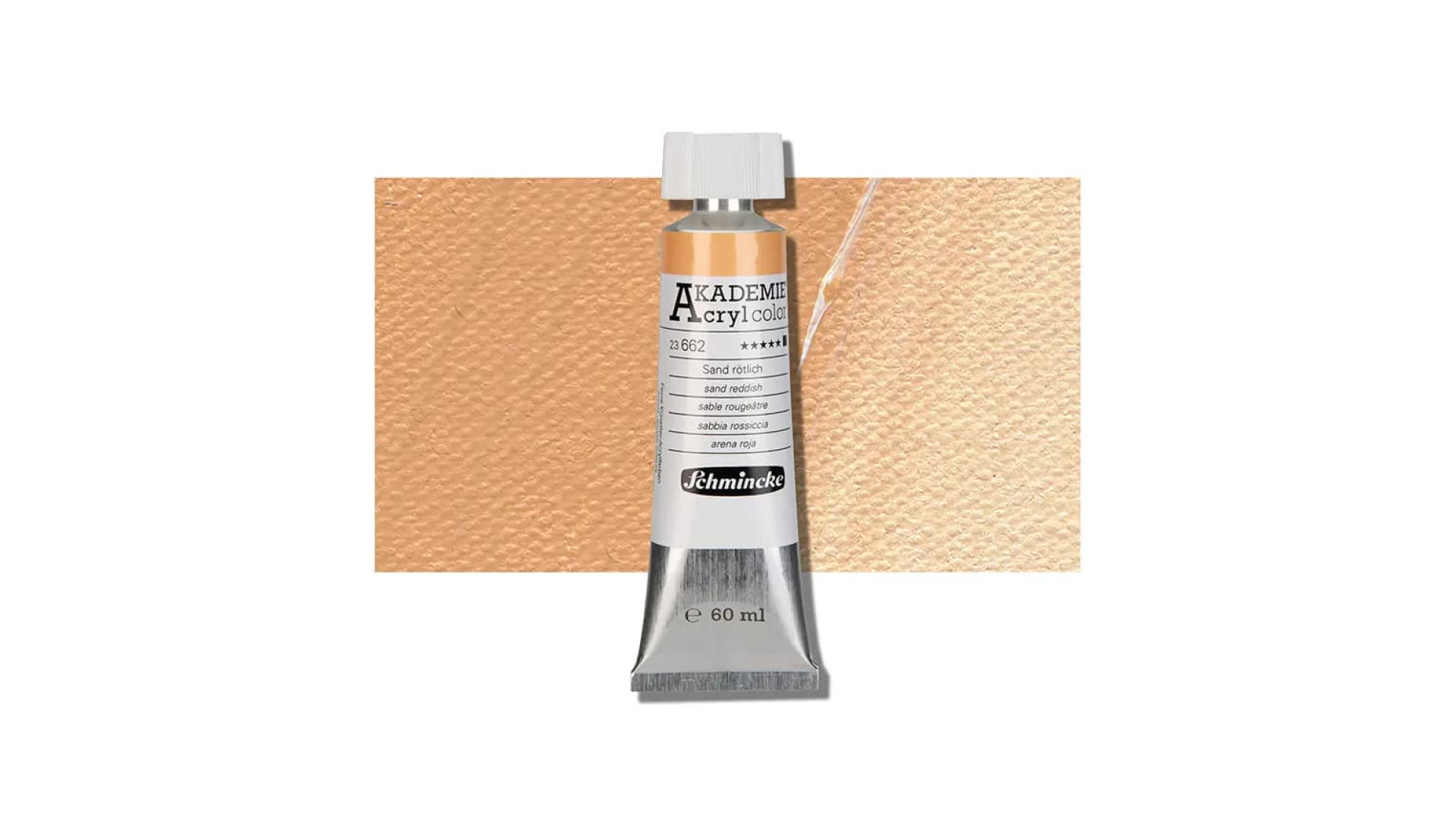 Farba akrylowa Schmincke Akademie piaskowa czerwona 60 ml. 662