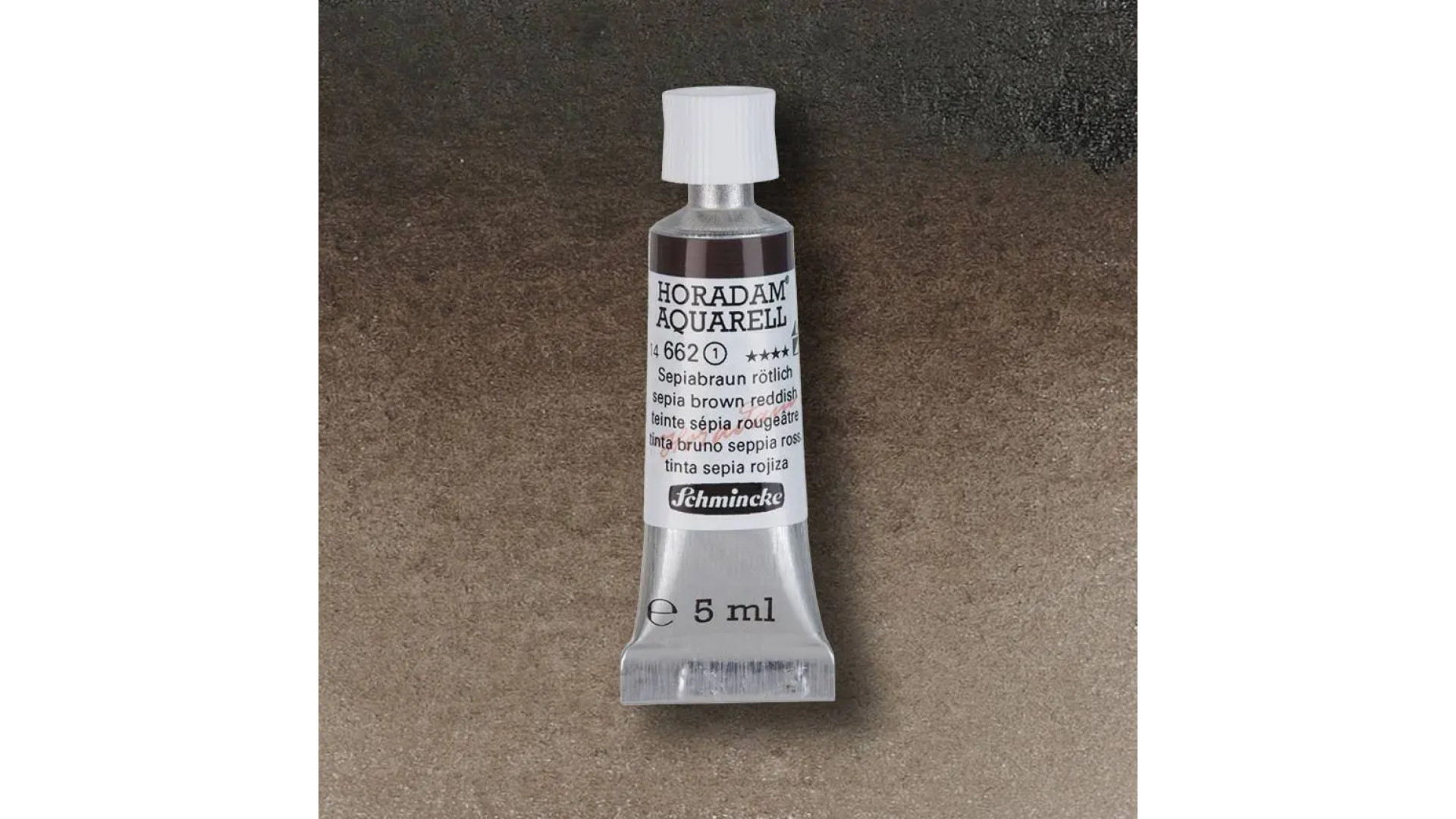 Farba akwarelowa Schmincke Horadam Aquarell sepia brązowa czerwonawa 5 ml. 662