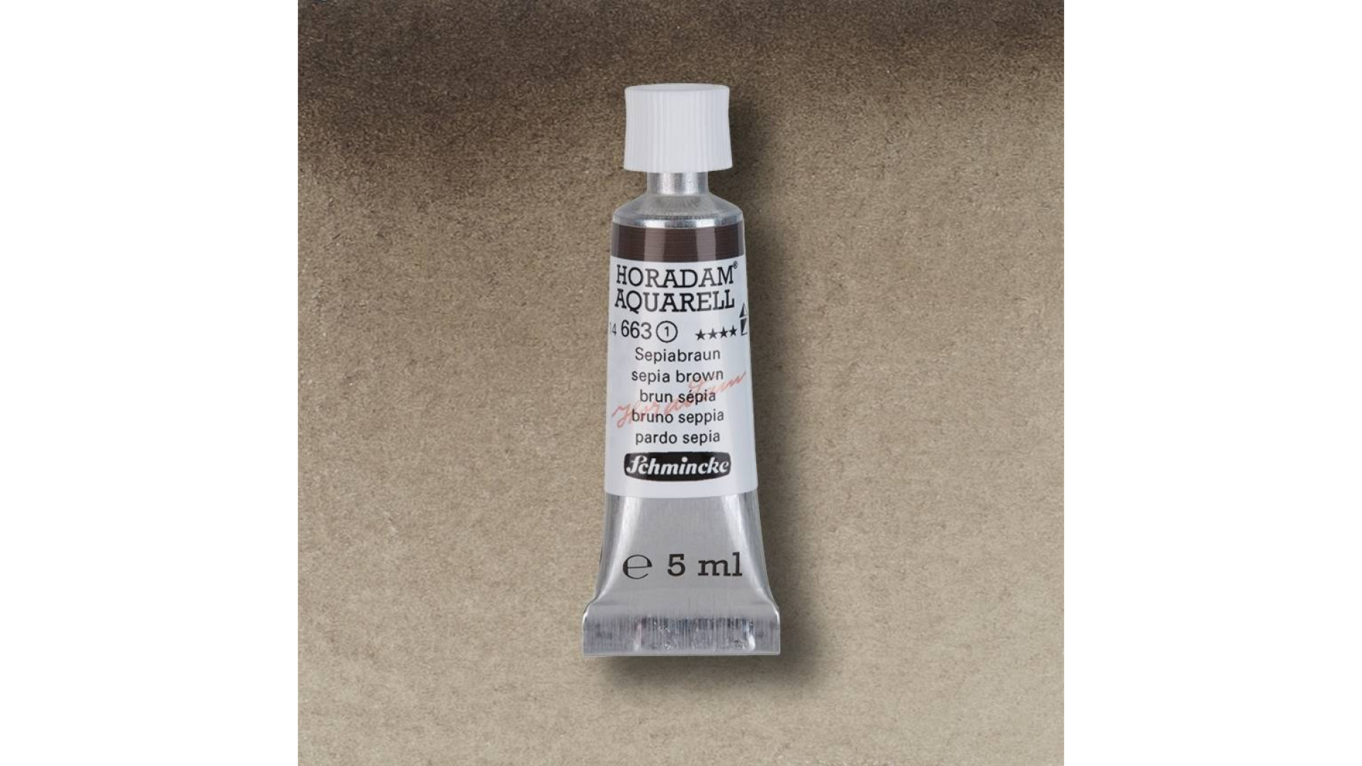 Watercolour paint Schmincke Horadam Aquarell sepia brown 5 ml. 663