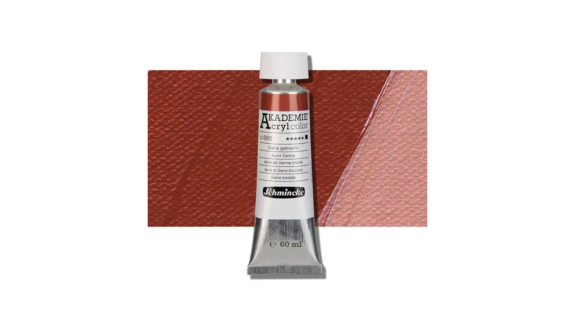 Farba akrylowa Schmincke Akademie spalony Sienna 60 ml. 665