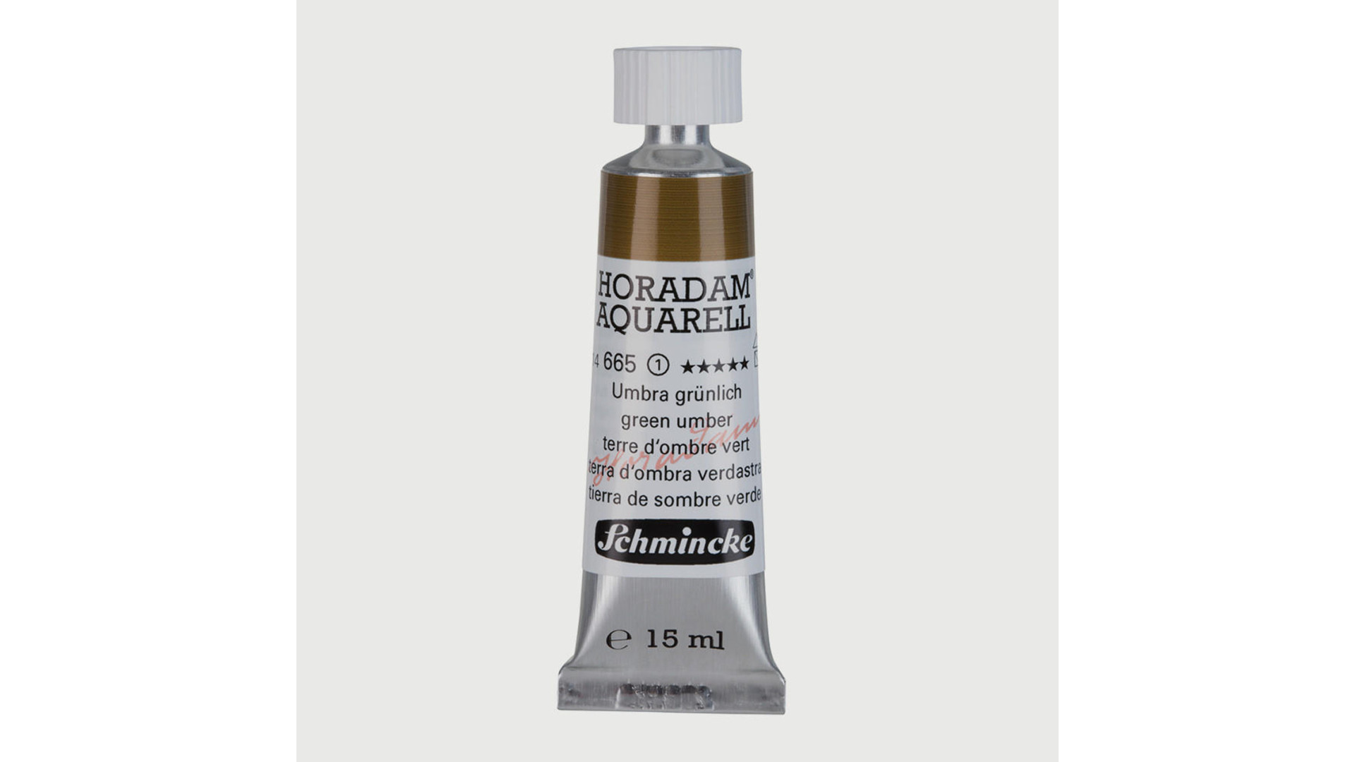 Farba akwarelowa Schmincke Horadam Aquarell zielono-brązowa 15 ml. 665