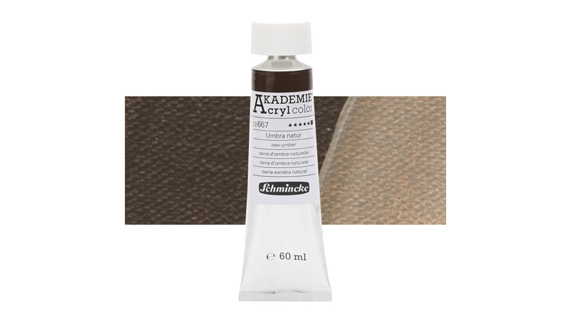 Farba akrylowa Schmincke Akademie surowa umbra 60 ml. 667