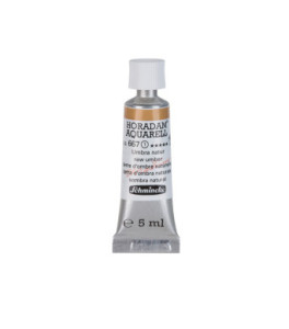 Watercolour paint Schmincke Horadam Aquarell raw umber 5 ml. 667