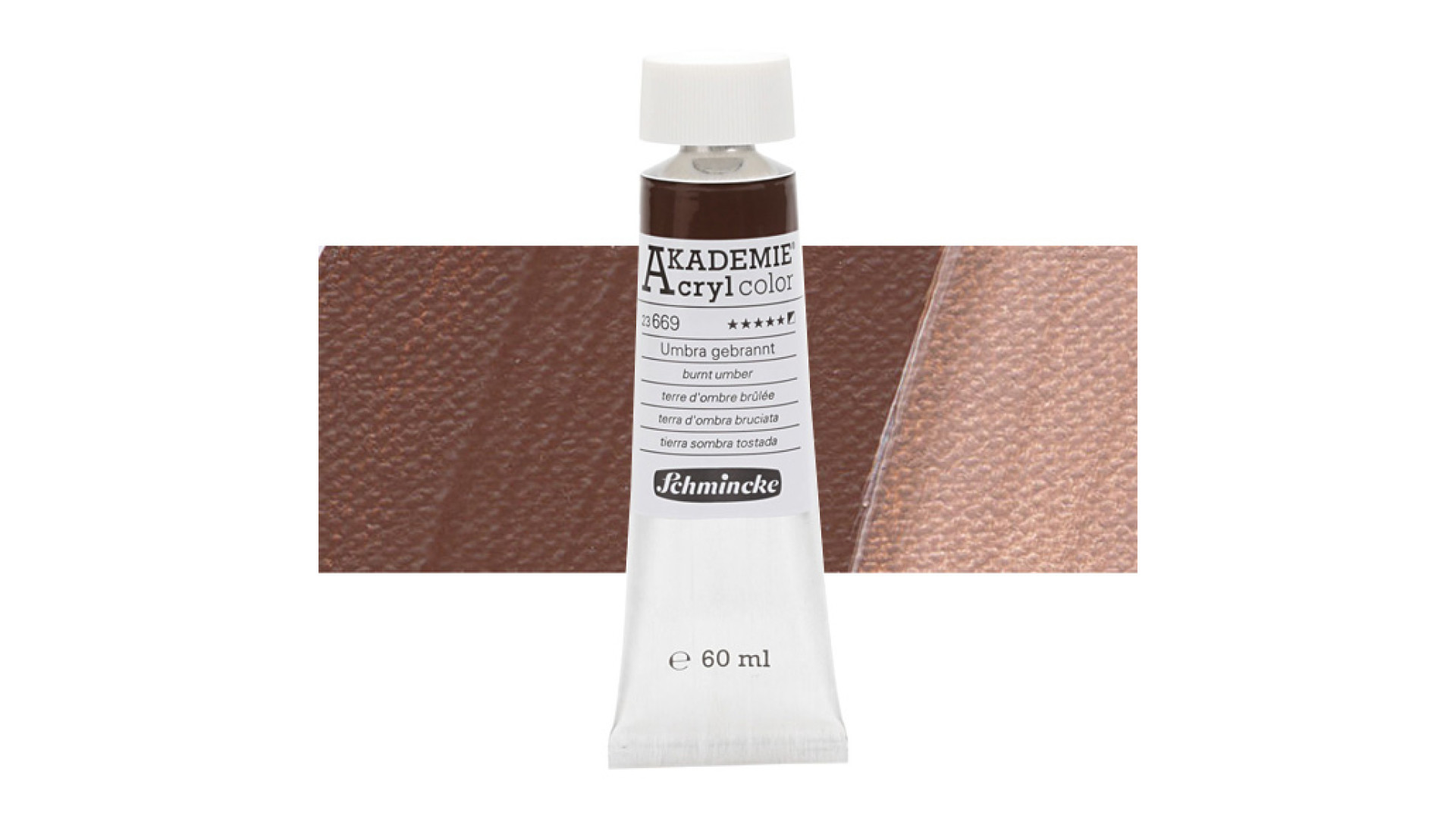 Farba akrylowa Schmincke Akademie spalony umbra 60 ml. 669