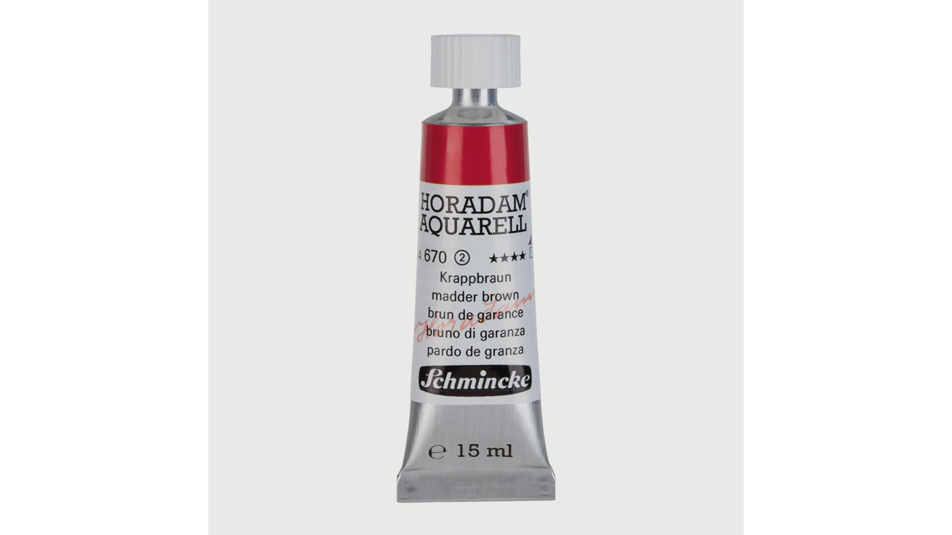 Farba akwarelowa Schmincke Horadam Aquarell madder brown 15 ml. 670