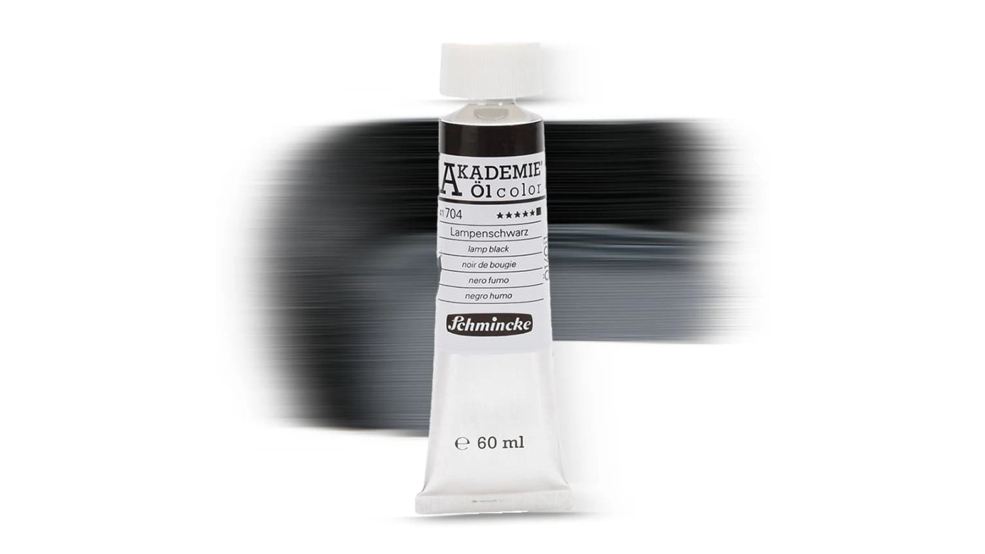 Oil paint Schmincke Akademie lamp black 60 ml. 704