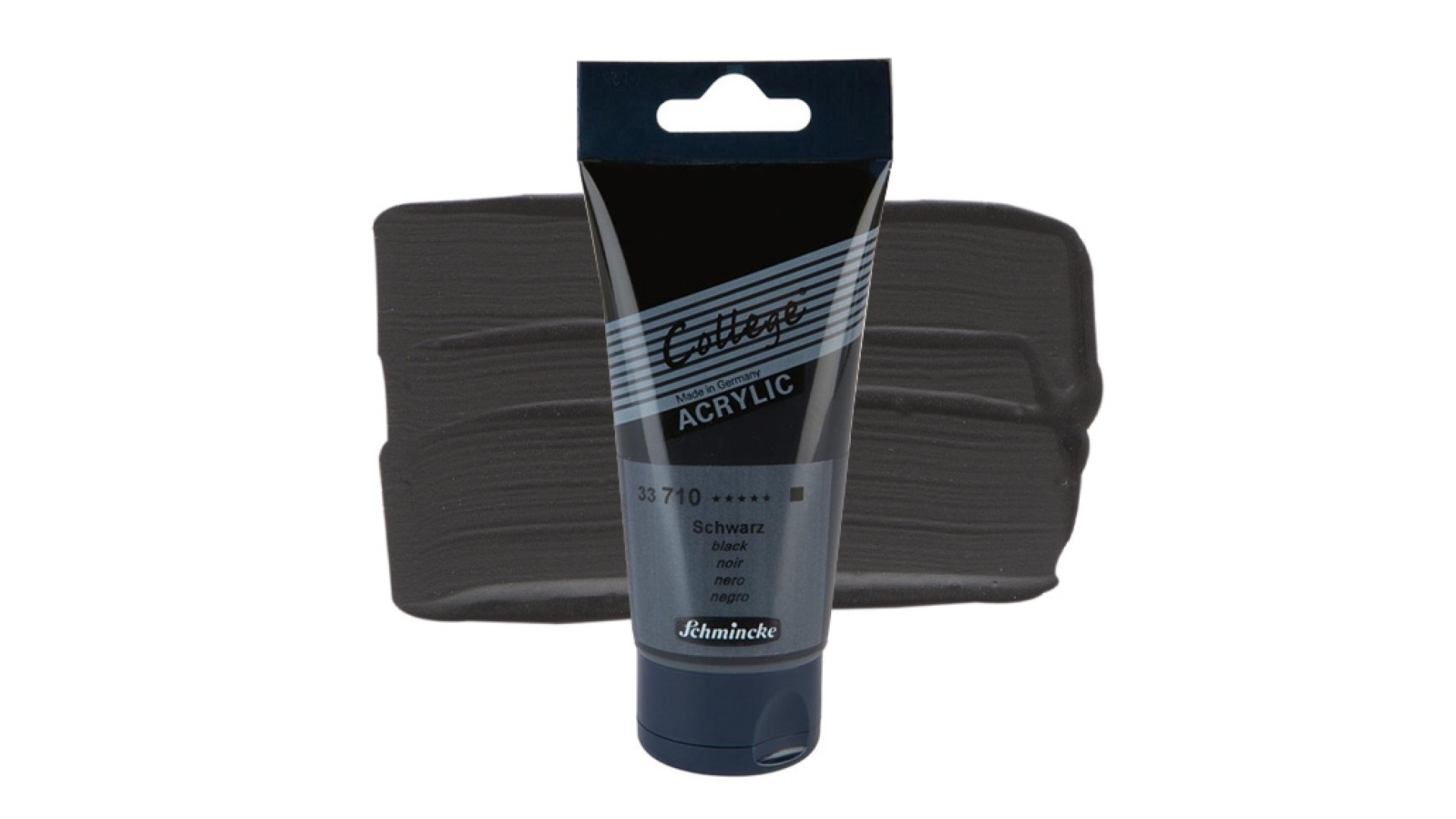Farba akrylowa Schmincke College czarna 75 ml. 710