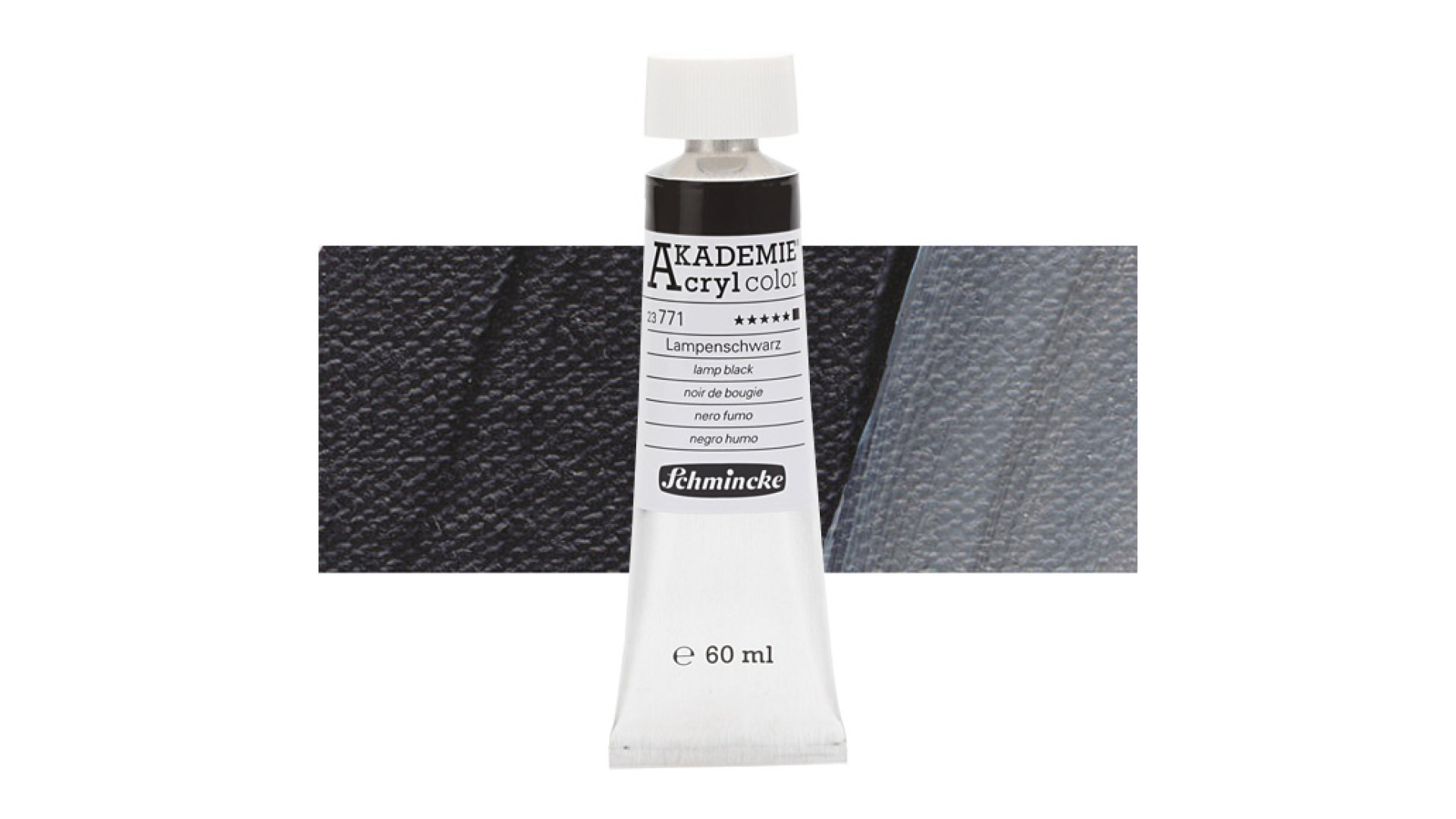 Farba akrylowa Schmincke Akademie lamp black 60 ml. 771