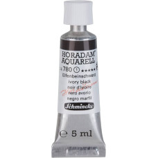 Watercolour paint Schmincke Horadam Aquarell ivory black 5 ml. 780