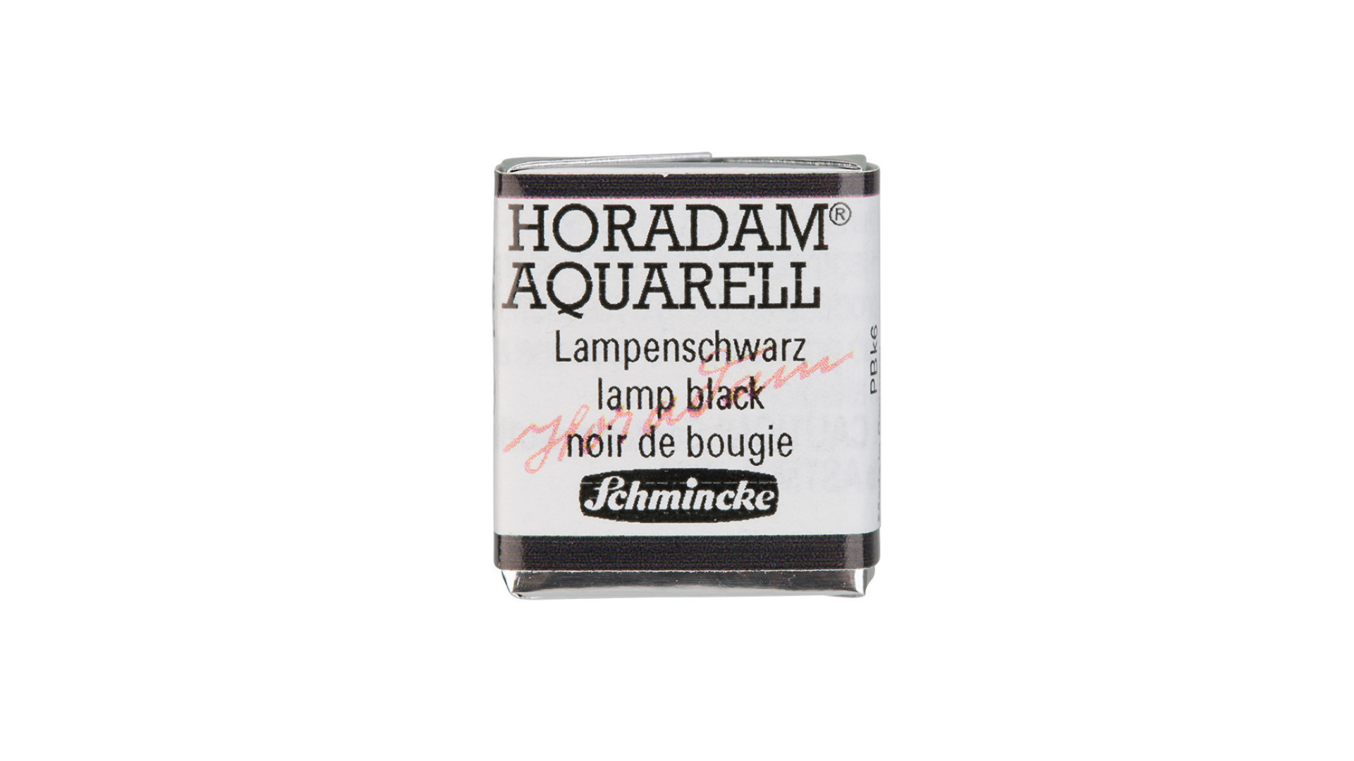 Watercolour paint Schmincke Horadam Aquarell lamp black 781