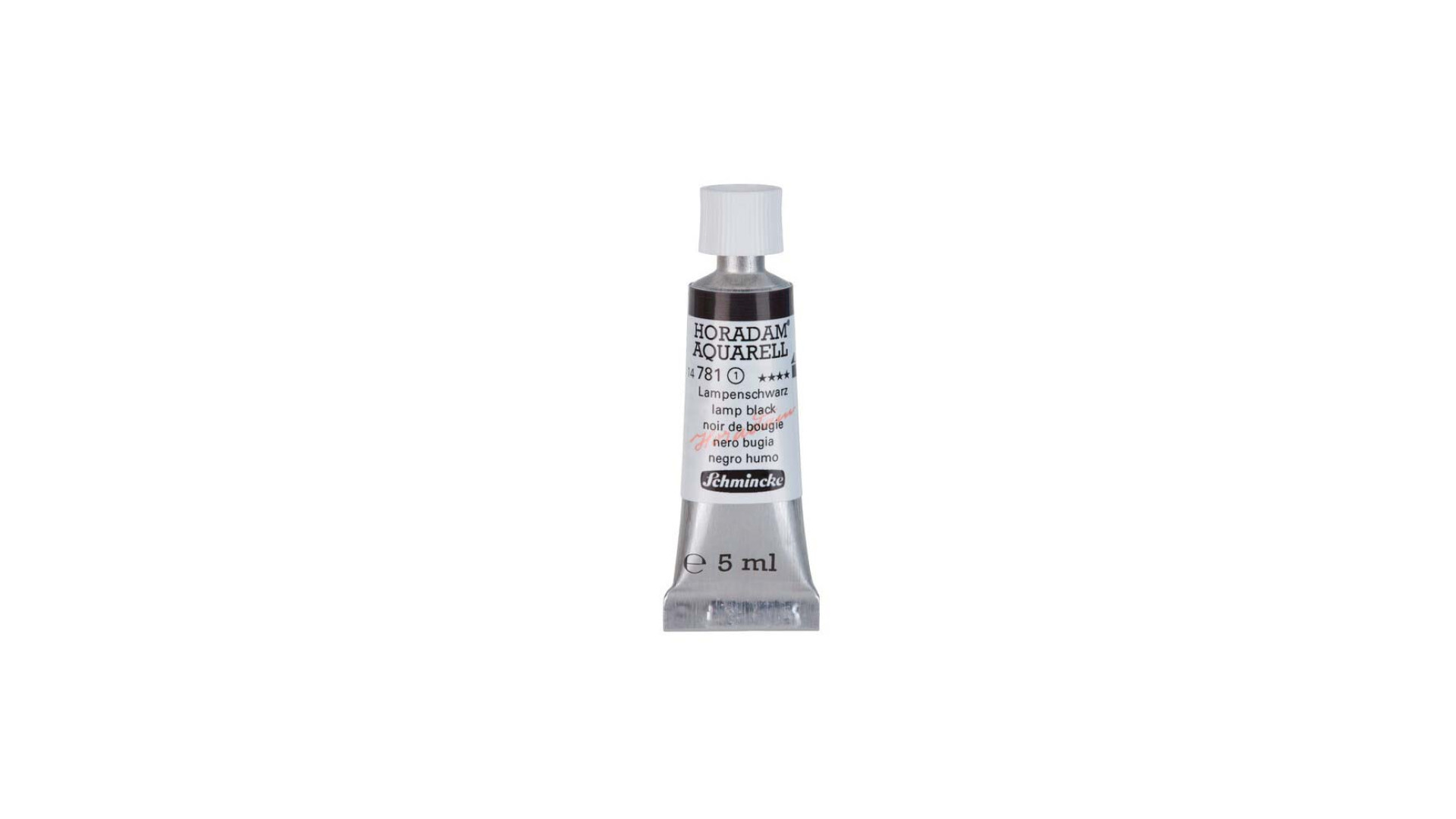 Watercolour paint Schmincke Horadam Aquarell lamp black 5 ml. 781