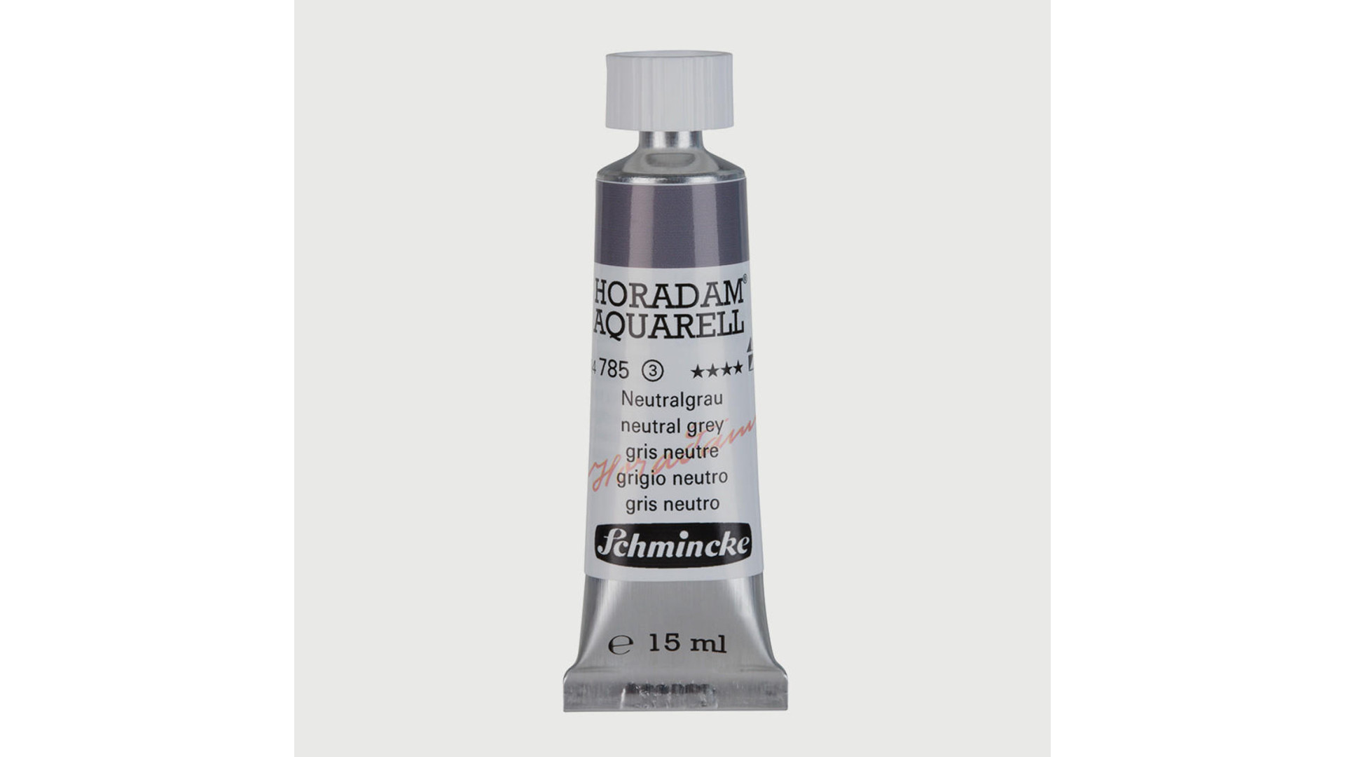 Watercolour paint Schmincke Horadam Aquarell neutral grey 15 ml. 785