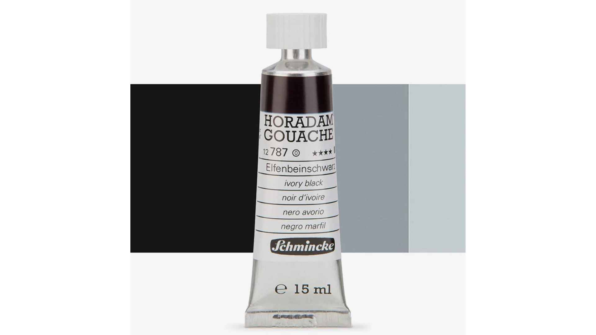 Gouache Schmincke Horadam ivory black 15 ml. 787