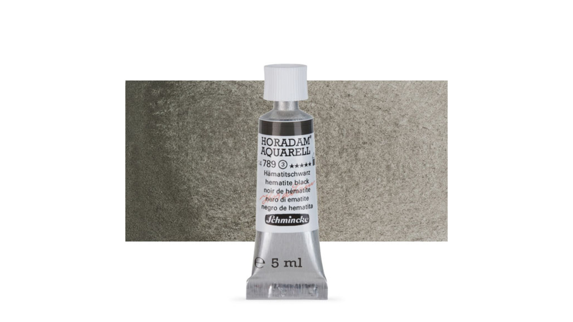 Farba akwarelowa Schmincke Horadam Aquarell hematyt czarny 5 ml. 789