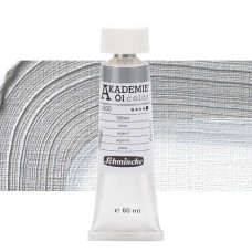 Oil paint Schmincke Akademie silver 60 ml. 800