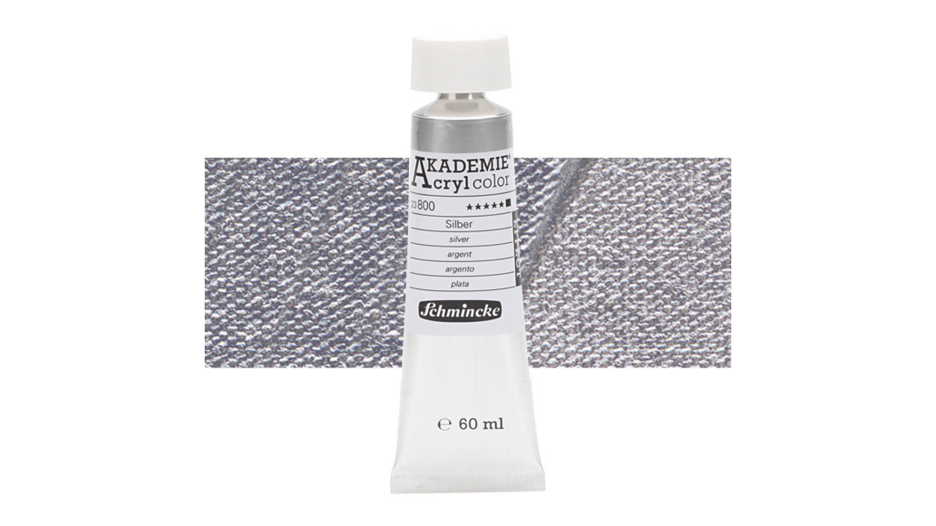 Farba akrylowa Schmincke Akademie srebrna 60 ml. 800