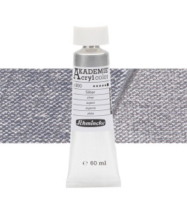 Farba akrylowa Schmincke Akademie srebrna 60 ml. 800