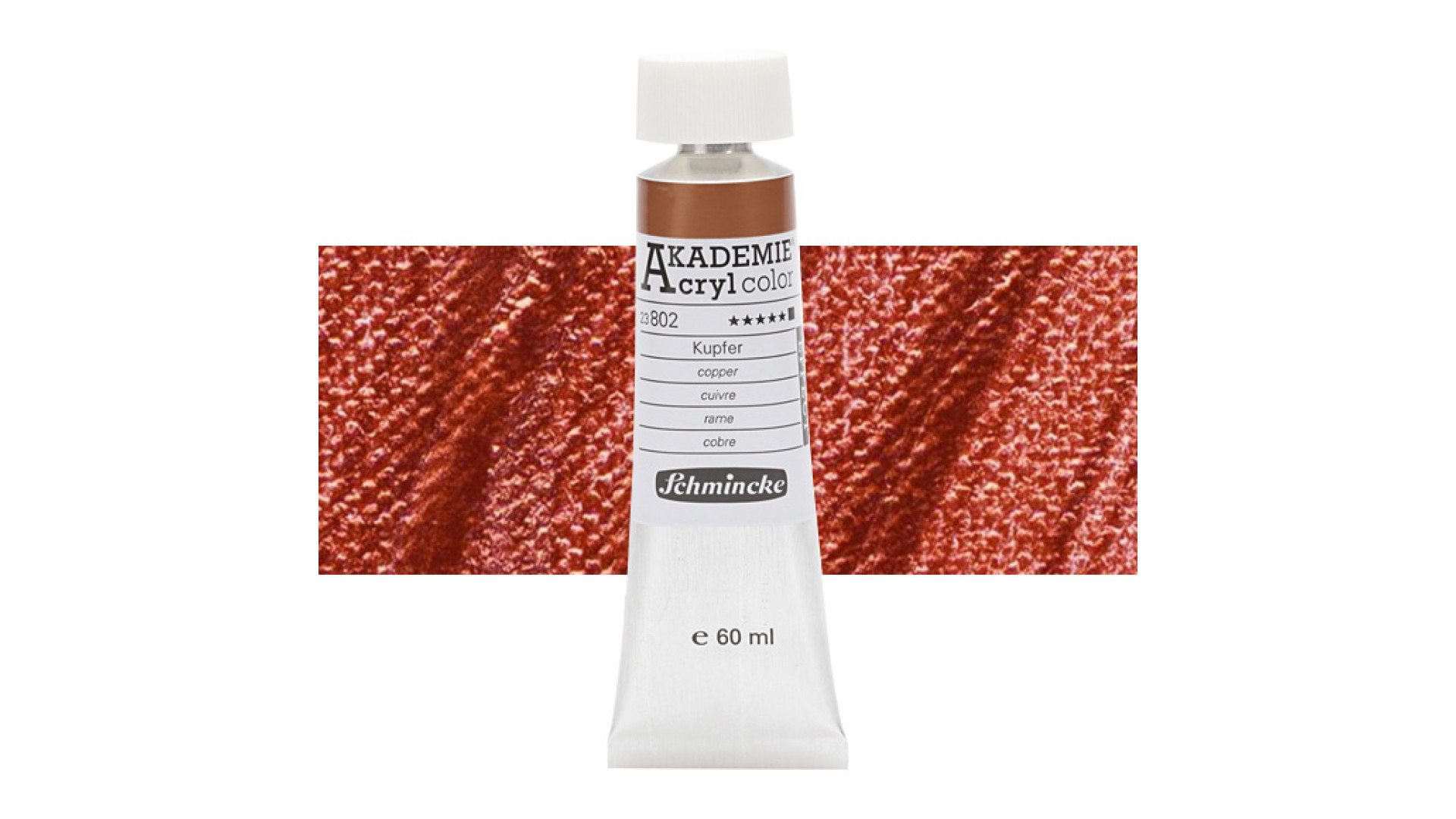 Farba akrylowa Schmincke Akademie miedziana 60 ml. 802