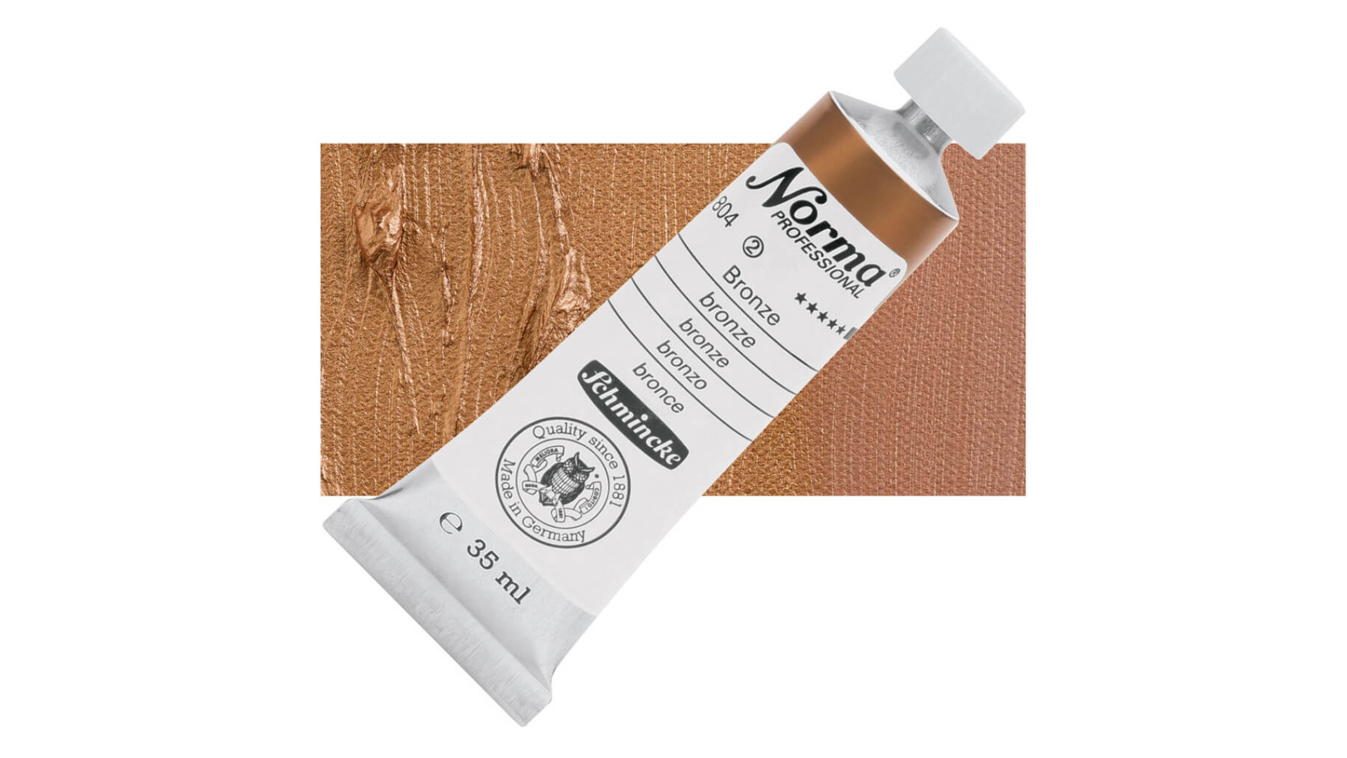 Farba olejna Schmincke Norma Professional w odcieniu brązu. 35 ml. 804