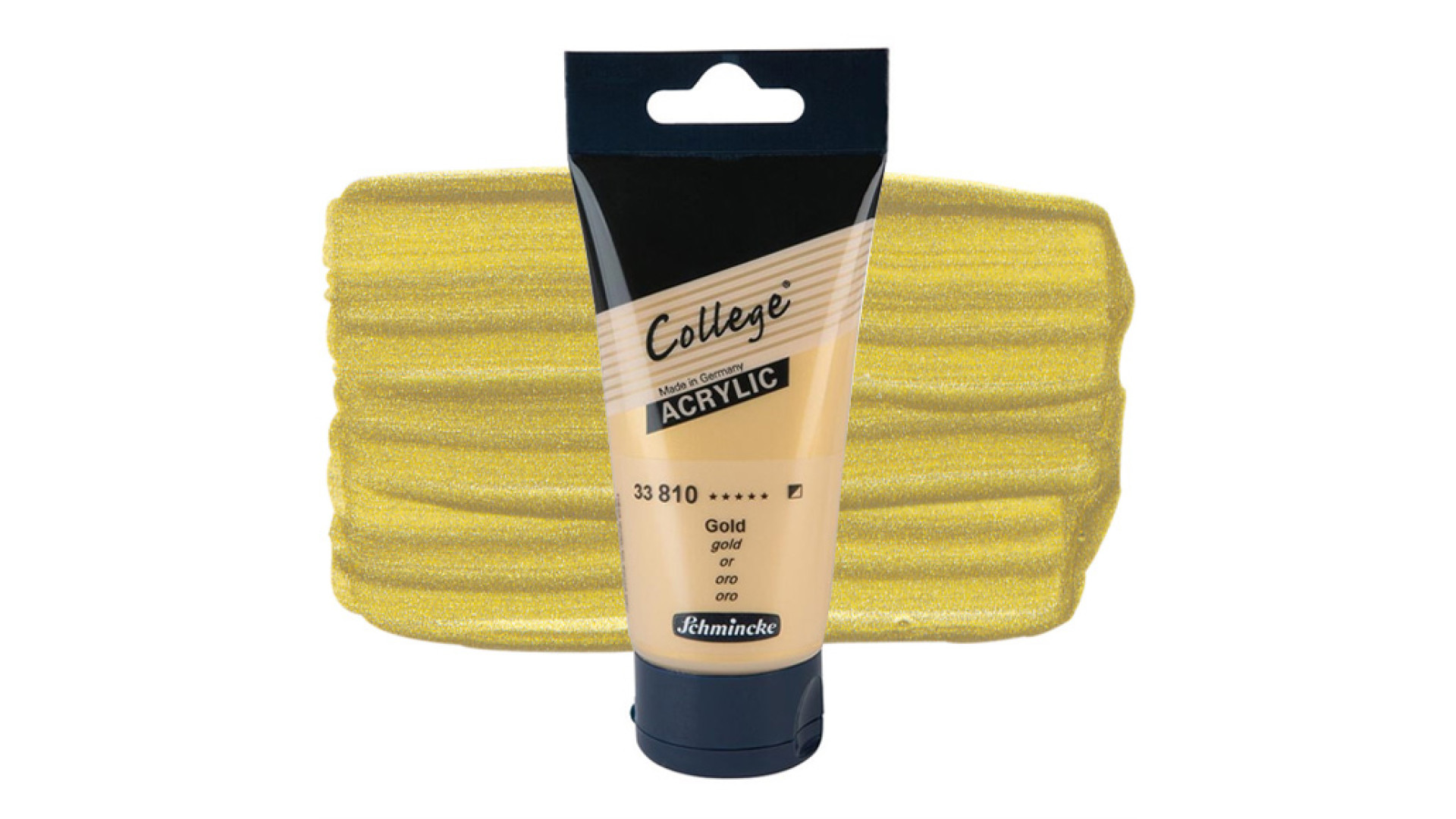 Farba akrylowa Schmincke College złoto 75 ml. 810