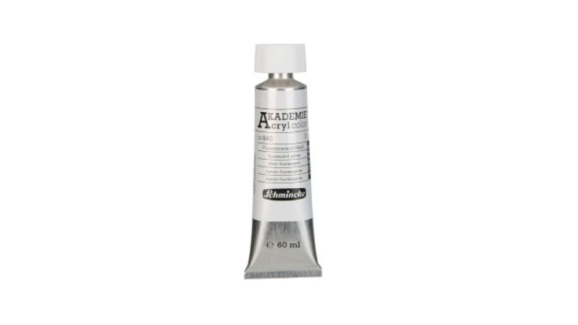Farba akrylowa Schmincke Akademie fluorescencyjna biała 60 ml. 840