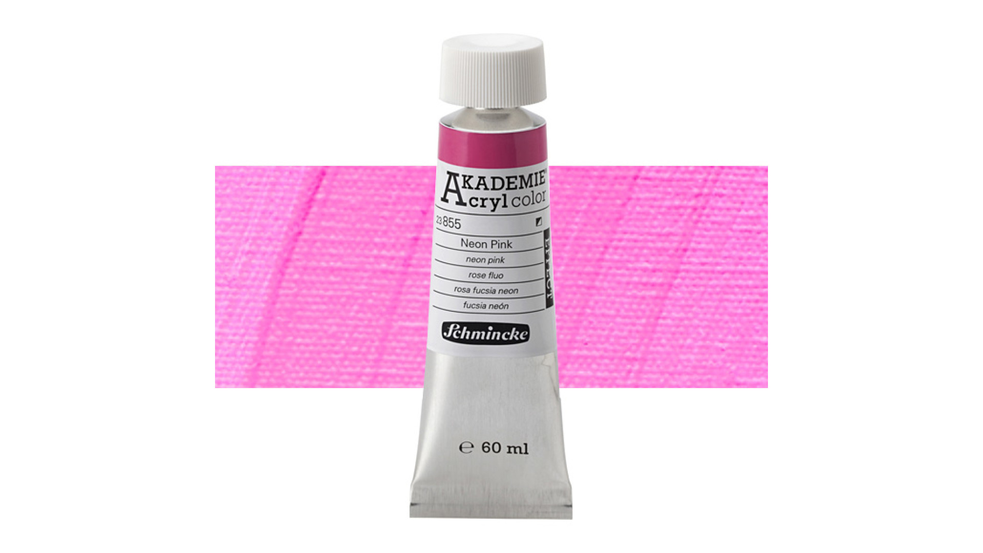 Farba akrylowa Schmincke Akademie neonowy różowy 60 ml. 855
