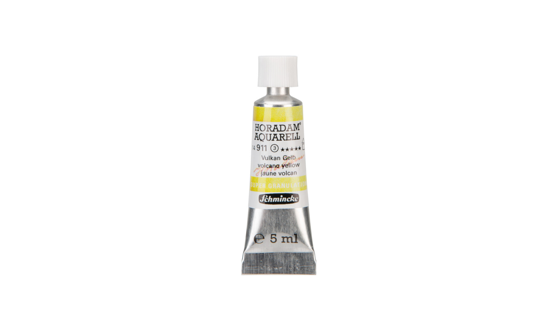 Watercolour paint Schmincke Horadam Aquarell volcano yellow 5 ml. 911