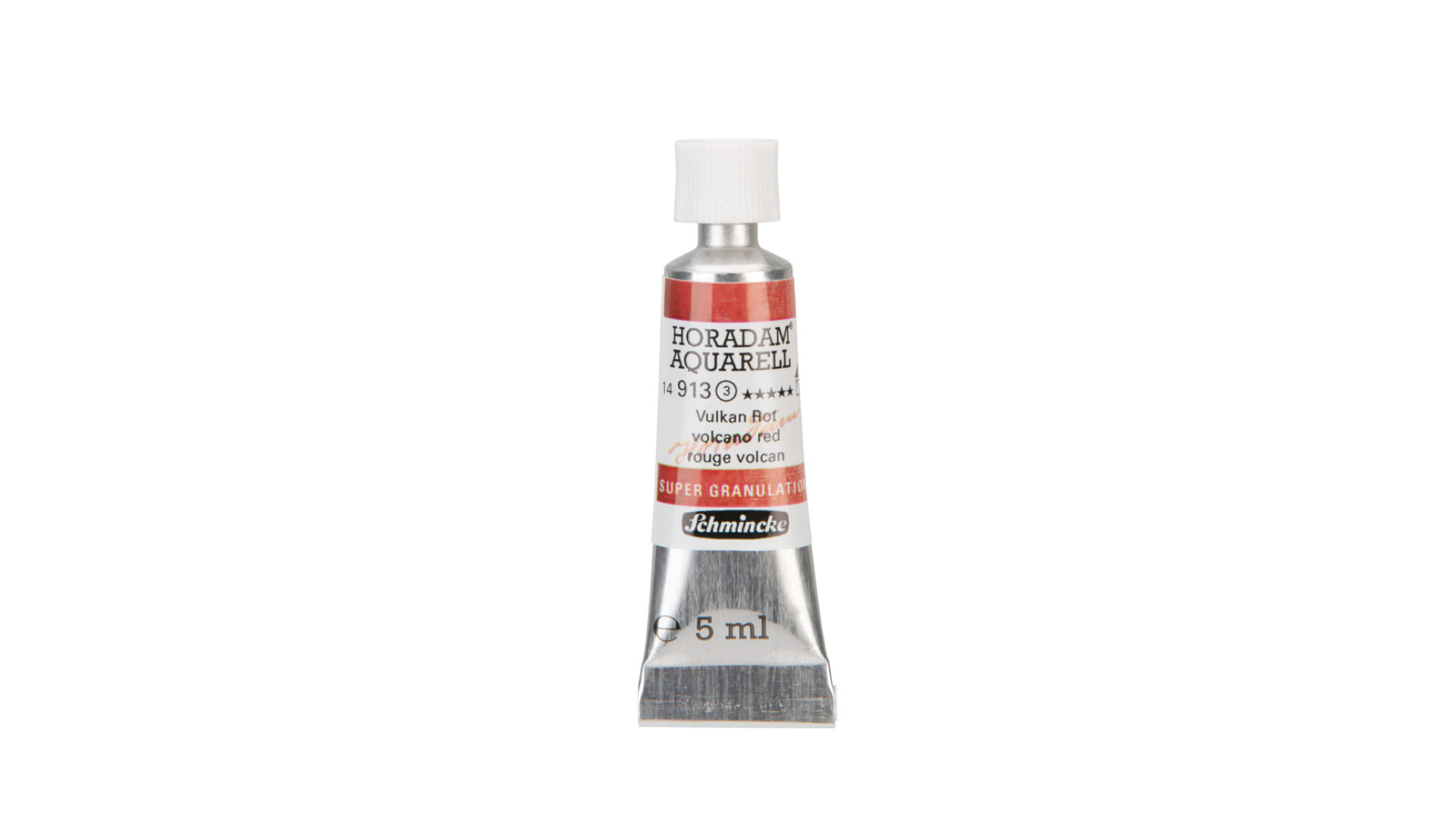 Watercolour paint Schmincke Horadam Aquarell volcano red 5 ml. 913