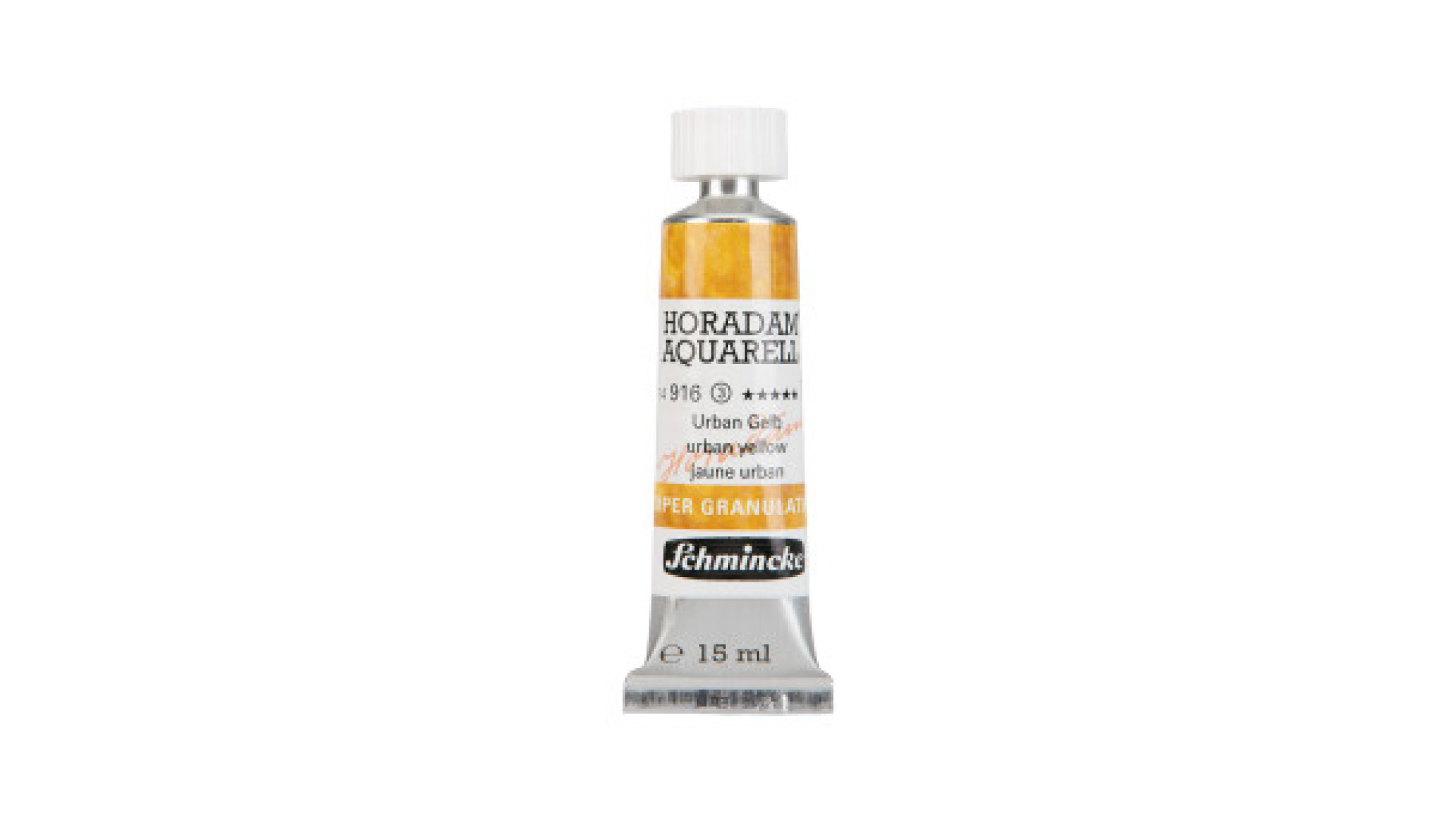 Watercolour paint Schmincke Horadam Aquarell urban yellow 15 ml. 916