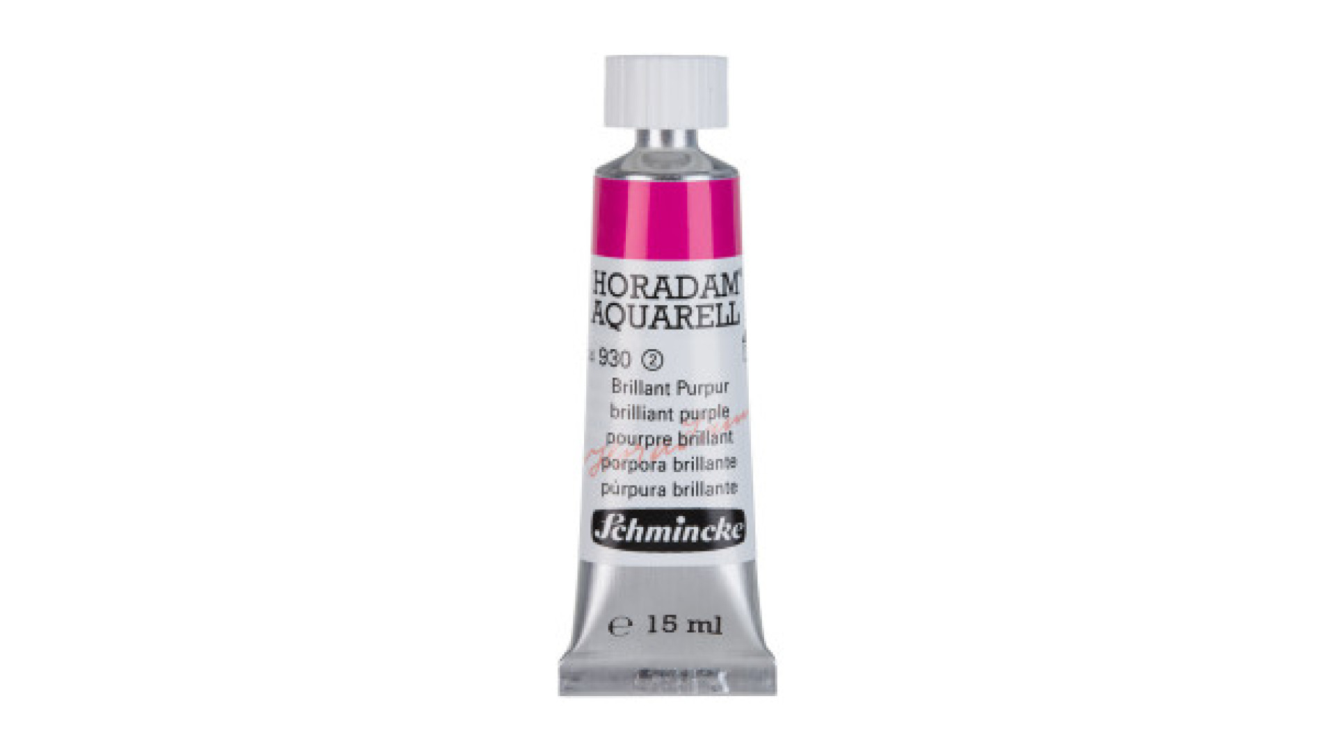 Watercolour paint Schmincke Horadam Aquarell brilliant purple 15 ml. 930