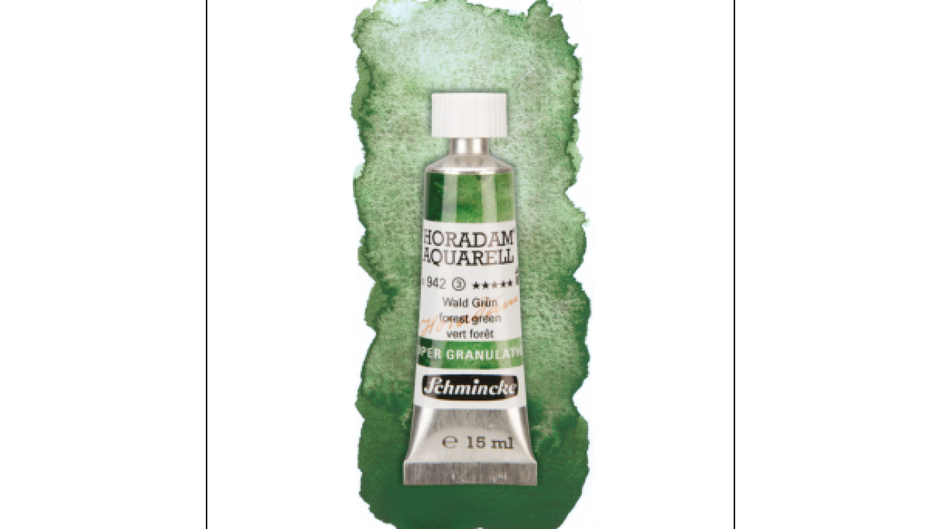 Watercolour paint Schmincke Horadam Aquarell forest green 15 ml. 942