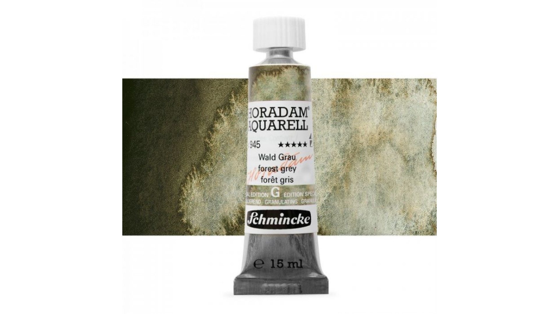 Watercolour paint Schmincke Horadam Aquarell forest grey 15 ml. 945