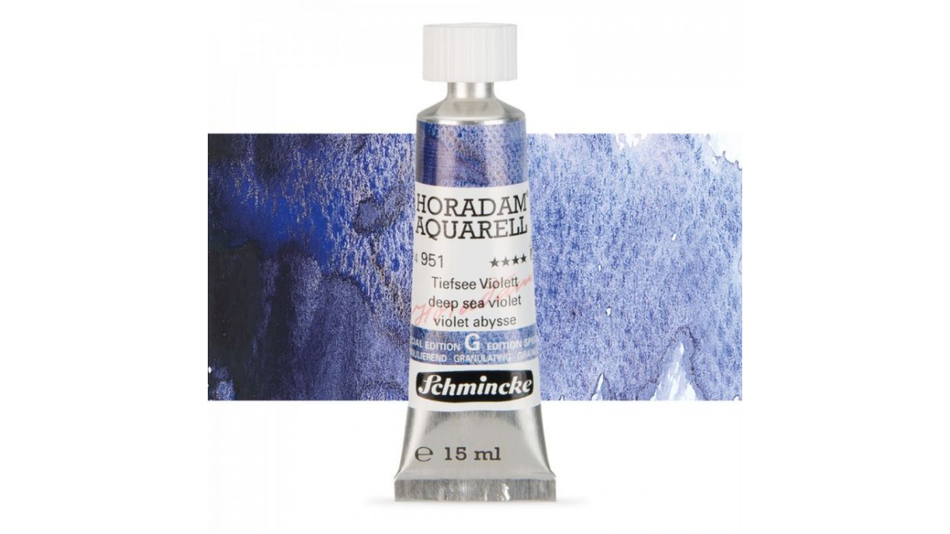 Watercolour paint Schmincke Horadam Aquarell deep sea violet 15 ml. 951