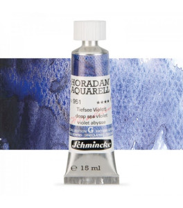 Watercolour paint Schmincke Horadam Aquarell deep sea violet 15 ml. 951