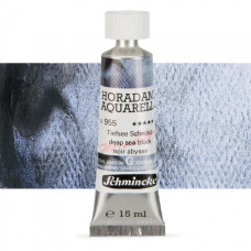 Watercolour paint Schmincke Horadam Aquarell deep sea black 15 ml. 955