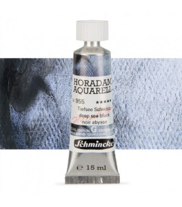 Farba akwarelowa Schmincke Horadam Aquarell w kolorze głębokiego czarnego morza 15 ml. 955