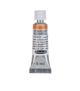 Watercolour paint Schmincke Horadam Aquarell cadmium orange deep 5 ml. 228